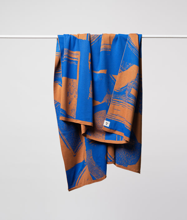 Manta Caramelo+Azul